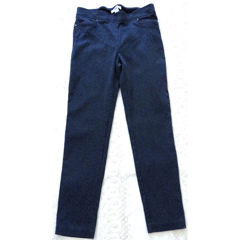 89th & Madison Women's Polka Dot Stretch Sailor Ankle Pants Mid Rise Navy L EUC - Picture 3 of 9